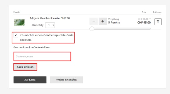 KeyClub eStore Screenshot zeigt, wie Sie Ihre KeyClub-Guthabenkarte einlösen können