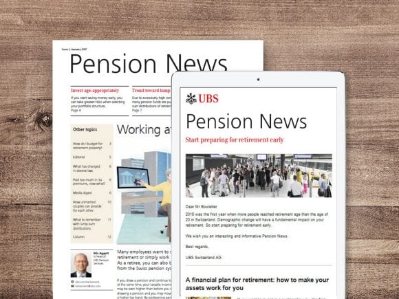 The front page of Pension News