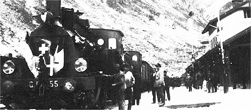 Opening of the Gotthard railway