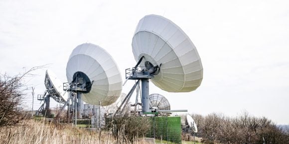 Radio satellites in the field