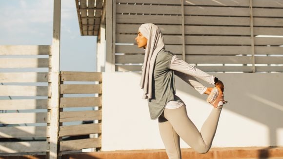 امرأة عربية رياضية