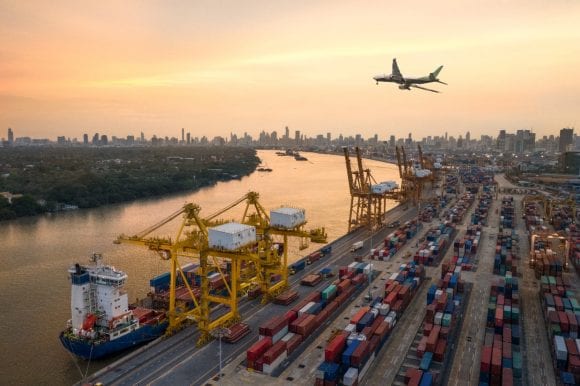 container cargo terminal