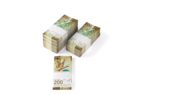Schweizer 200-Franken-Note in neuem Design