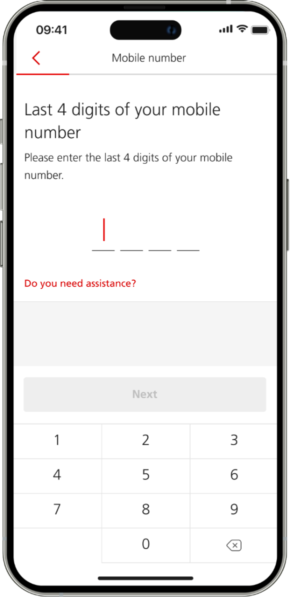 Access App mobile number verification.