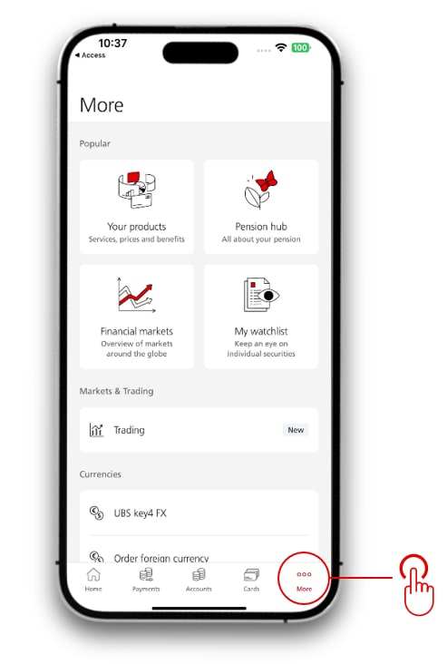 mobile banking screenshot