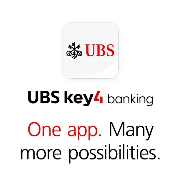 UBS key4 banking: One app. Many more possibilities.