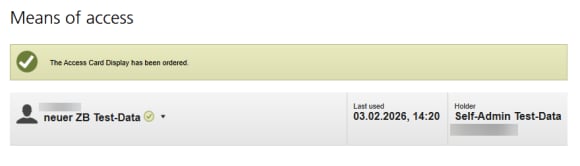 Means of access is being delivered