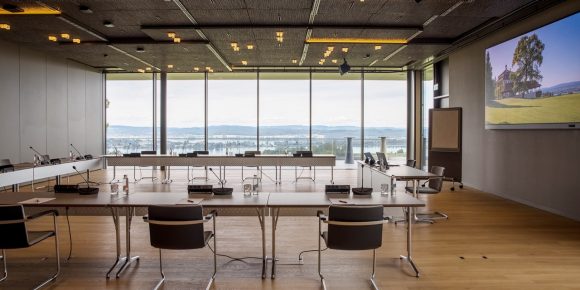 panorama hall east with classroom-style seating