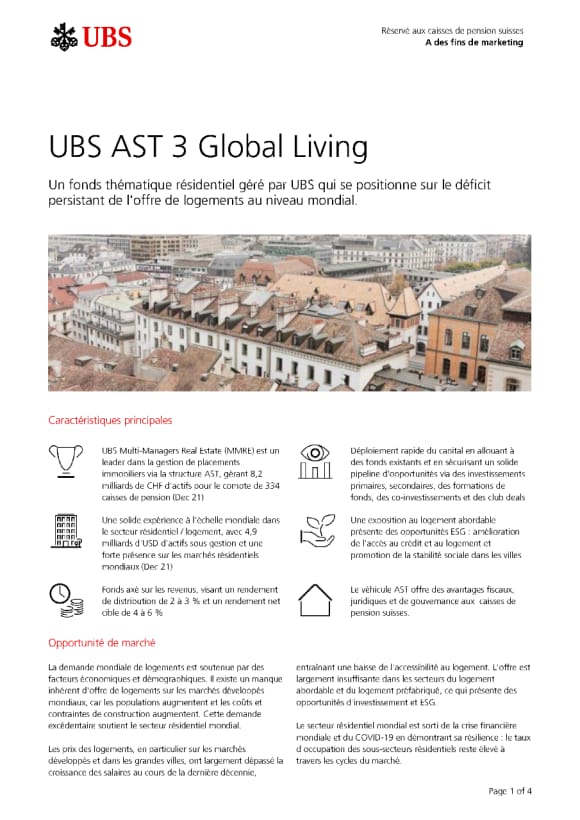 UBS AST 3 Global Living