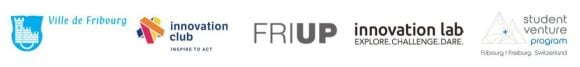 Ville de Fribourg, Innovation Club, Fri Up, Innovation Lab, Student Venture Program Fribourg logos