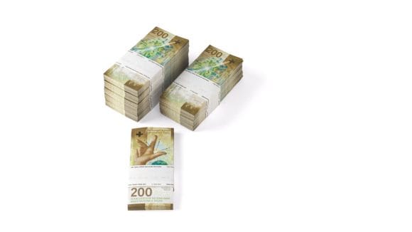 Switzerland's newly designed 200-franc note