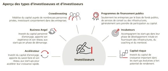 L’infographie montre quels sont les types d’investisseuses et investisseurs les plus courants.