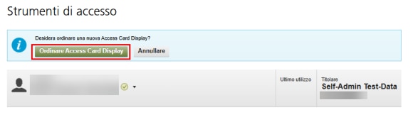 Confermare ordinazione
