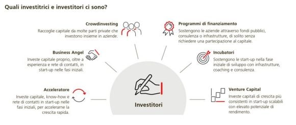 L’infografica mostra i tipi di investitrici e investitori più comuni.