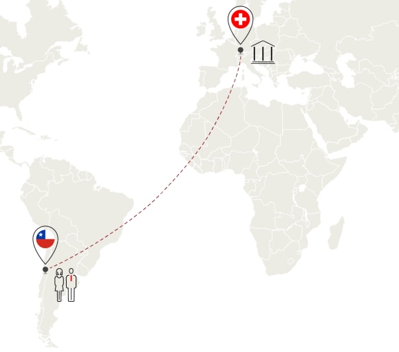 Global investment connections map