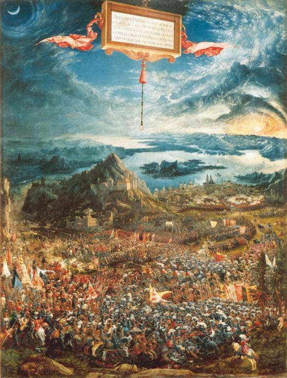 阿尔布雷希特·阿尔特多费 (Albrecht Altdorfer) 的画作《伊苏斯之战》 