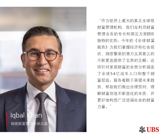 瑞银财富管理全球总裁