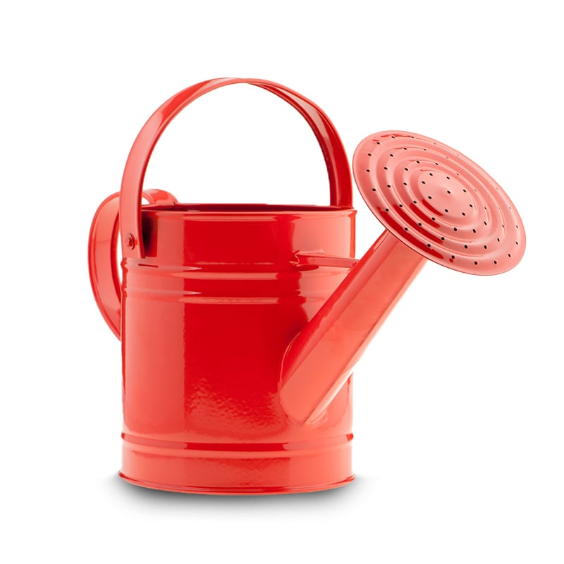 A round watering can