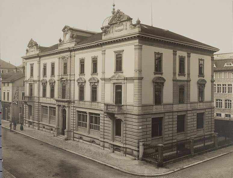 Bank in Winterthur building in 1904