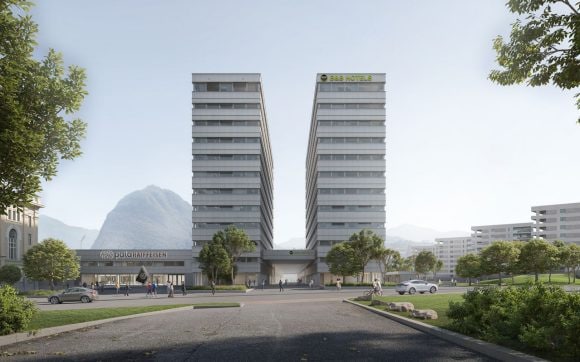 Acquisition de la Torre Ovest au sein du «PSE» (Polo sportivo e degli eventi) à Lugano