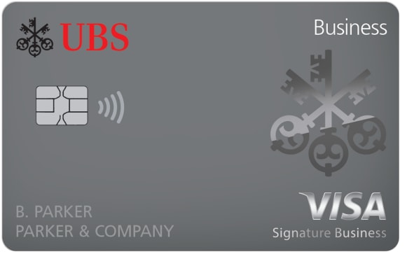 UBS Cash Rewards Visa Business card artwork