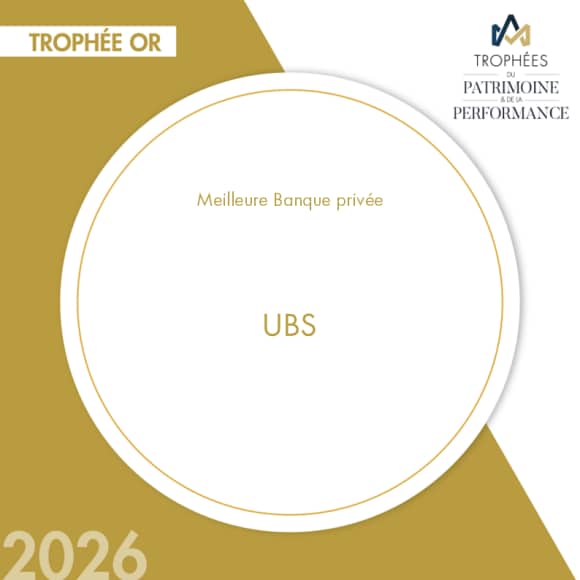 UBS gold trophy