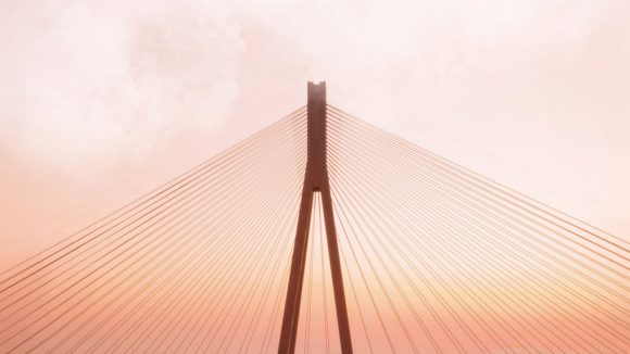 Silhouette moderne de pont