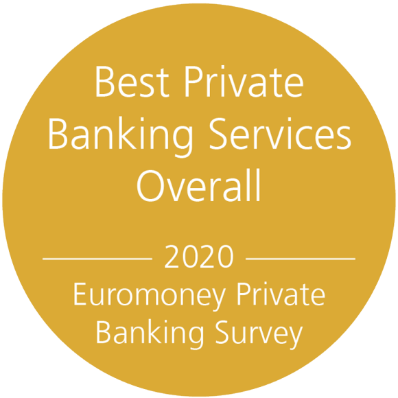 Bei der Umfrage „Euromoney Private Banking Survey 2020“ wurde UBS mit dem globalen Hauptpreis für „Best Private Banking Services Overall“ ausgezeichnet.