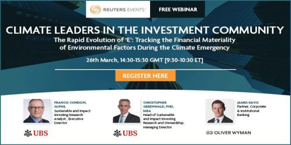 Climate leaders in the investment community
