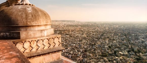 Jaipur city skyline seen from Nahargarh Fort