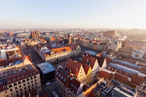 Wroclaw city view