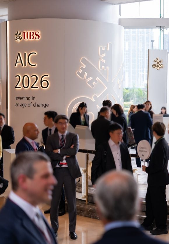 Promotional imagery for the UBS Asian Investment Conference