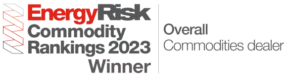 Logo of Energy Risk Commodity Rankings 2023, UBS Overall Commodities Dealer Winner
