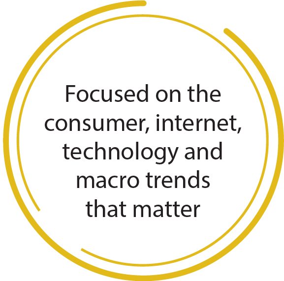 Focused on the consumer, internet, technology and macro trends that matter