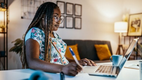 image of laptop on desk