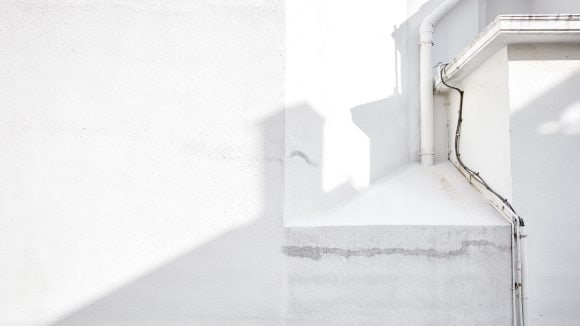 Detail of a white wall