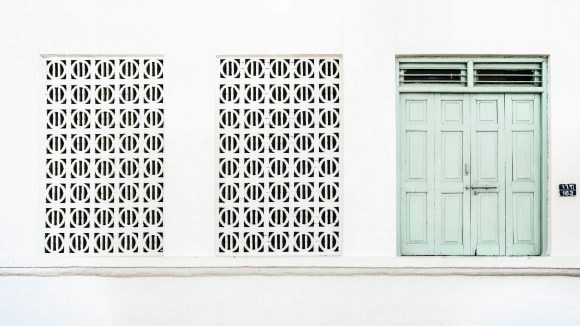 Windows in Muscat, Oman.