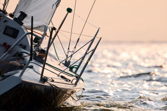 boat sailing in a sea