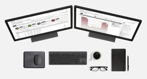 Screenshots of UBS Neo Prime Brokerage and Analytics Tools on desktop computers