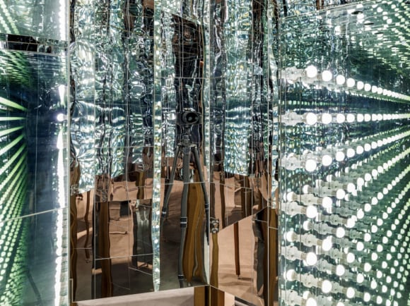 Blanket sculpture exhibited