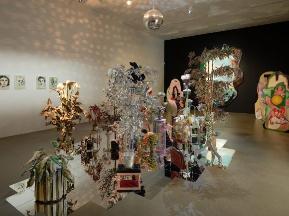 Curtain installation photographed