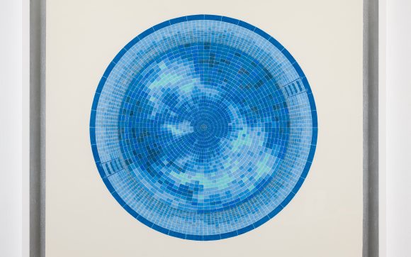 Blue Mosaic Circle