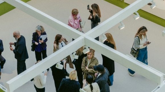 People in the art exhibition