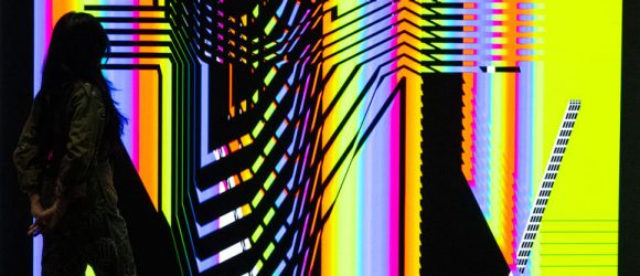 Colorful geometric digital artwork