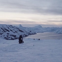 Julian Charrière at an expedition, still from the Art in Action video