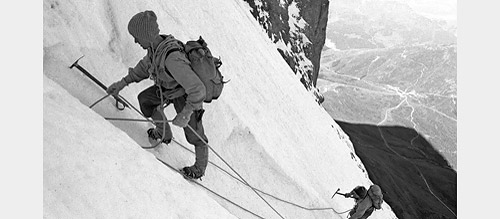 2002: The historical first ascent with old equipment and technic.