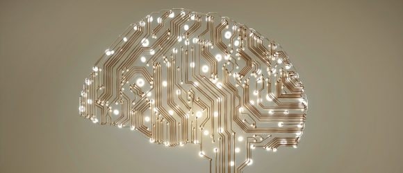 Electronic brain symbolizing Artificial Intelligence