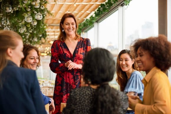 Group of businesswomen at conference
