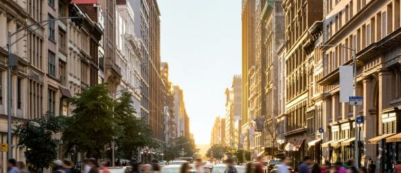 People crossing on road