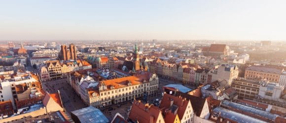 Wroclaw city view